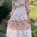  Lily Floral Ruffled Tiered Midi Dress