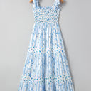  Lily Floral Smocked Tiered Maxi Dress
