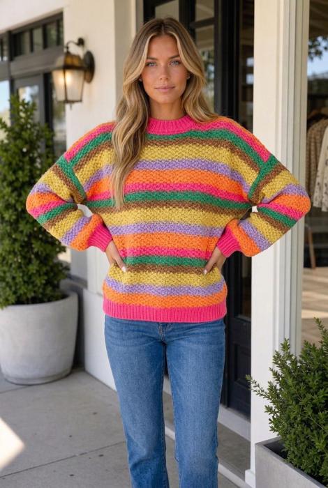 Lily Knit Puff Sleeve Sweater