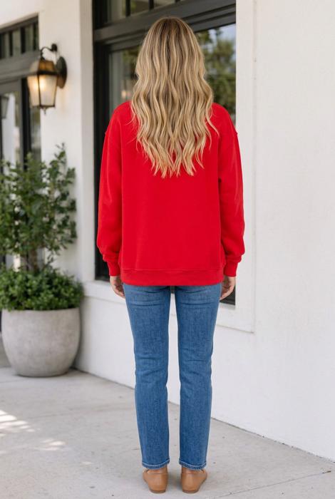Linda Long Sleeve Shift Sweatshirt