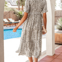  Lisa Puff Sleeve Long Dress