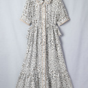  Lisa Puff Sleeve Long Dress