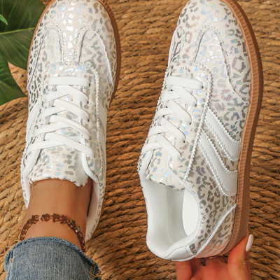 Logan Printed Lace Up Sneakers