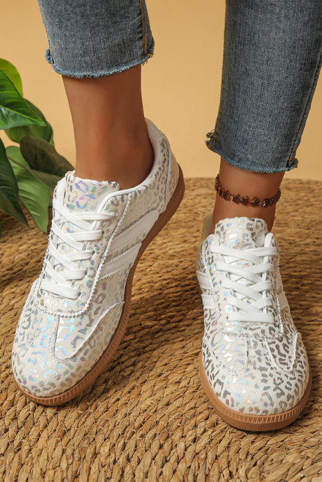 Logan Printed Lace Up Sneakers