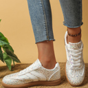  Logan Printed Lace Up Sneakers