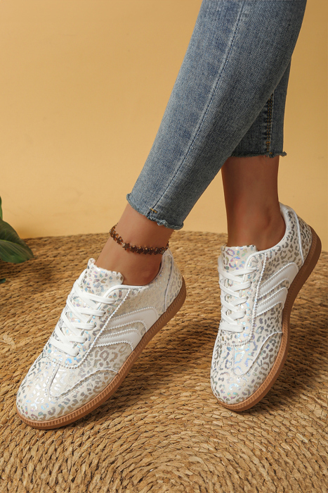 Logan Printed Lace Up Sneakers