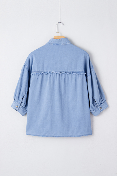 Londyn Bracelet Sleeve Chambray Shirt