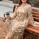  Lorelai Print Loose Long PLUS Dress