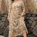  Lorelai Print Loose Long PLUS Dress