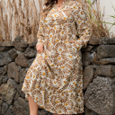  Lorelai Print Loose Long PLUS Dress