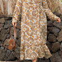  Lorelai Print Loose Long PLUS Dress