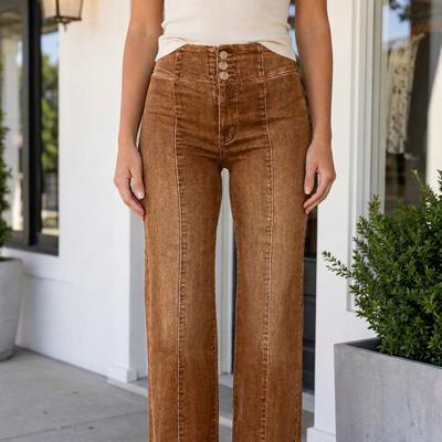 Lorenah Hem Flare Jeans