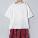  Lorraine Print Short Sleeve Top Set