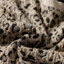  Lottie Ribbed Trim Print Long Sleeve Top