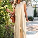 Jet Stream Medium Louisa Knit Wide Leg Jumpsuit