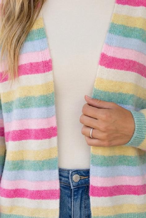 Lucero Shoulder Open Front Sweater
