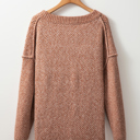  Luciana Eyelet Drop Shoulder Sweater