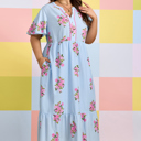  Lucy Print Scalloped Trim PLUS Dress