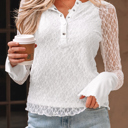  Luisa Slim Henley top Long Sleeve Top
