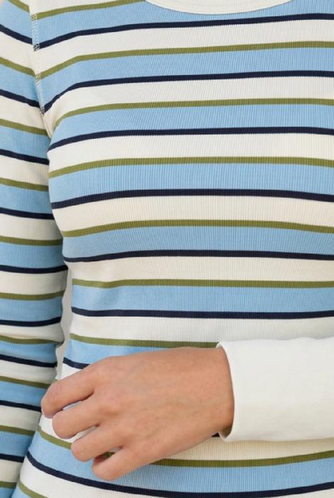 Luissa Ribbed Knit Long Sleeve Top