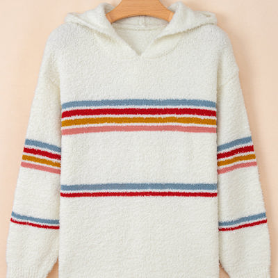 Lumikara accent Hooded Popcorn Sweater