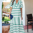  Luna Half Sleeve Vacation Dress