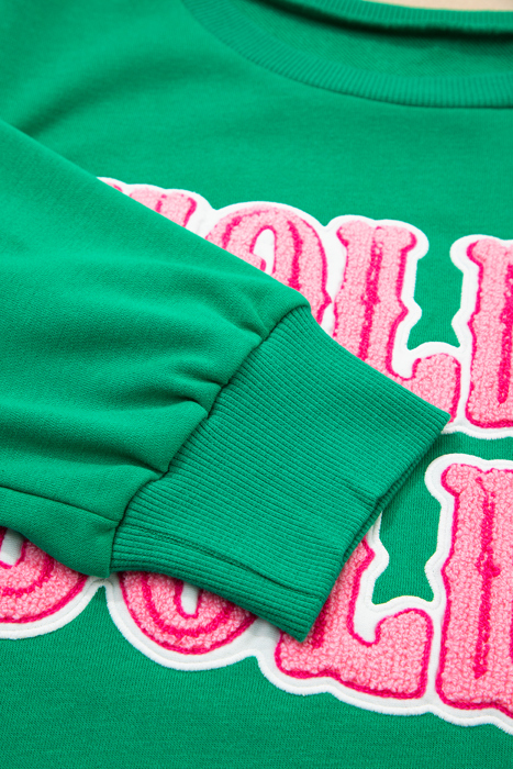 Luz Embroidered Christmas Holiday Sweatshirt