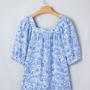 Lyanna Sleeve Pleated Floral Blouse