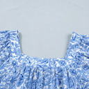  Lyanna Sleeve Pleated Floral Blouse