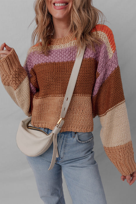 Lydia Cropped Knitted Sweater