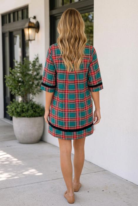 Lydia Trim Short Shift Dress