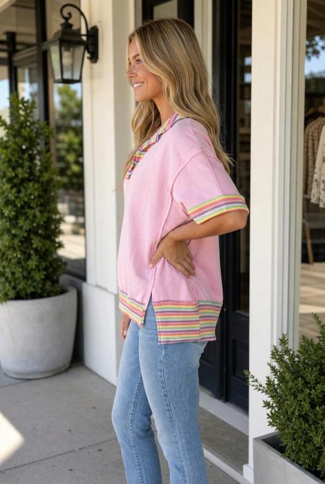 Lyla Oversize Polo Tee