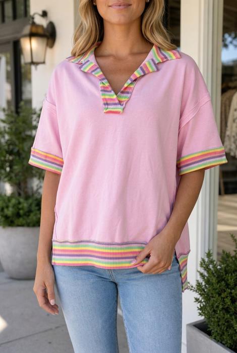 Lyla Oversize Polo Tee