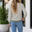  Lyla Ribbed Patchwork Textured Long Sleeve Top