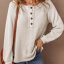  Lyla Waffle Buttoned Top
