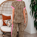  Lylah Contrast Trim Lounge Set