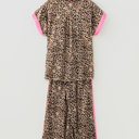  Lylah Contrast Trim Lounge Set