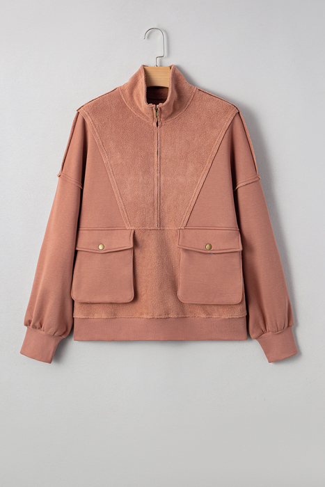 Mabel Half Zipper Baggy Sweatshirt