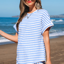  Madalyn Knitted Short Sleeve Top