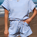  Madalyn Knitted Short Sleeve Top