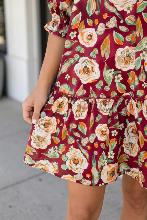 Madalynn Sleeve Short Shift Dress
