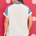  Maddie Cuffed Sleeve Polo PLUS Tee