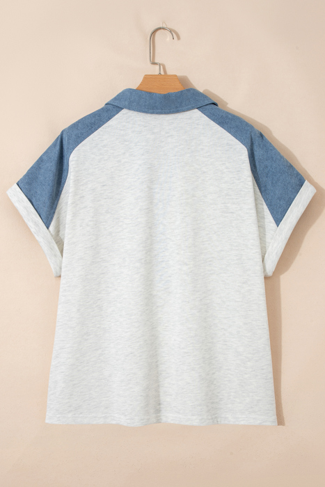 Maddie Cuffed Sleeve Polo PLUS Tee