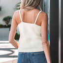  Maddie Flower Spaghetti Straps Sweater