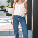  Maddie Flower Spaghetti Straps Sweater