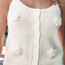  Maddie Flower Spaghetti Straps Sweater