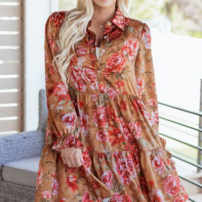 Maddie Ruffle Mini Dress Long Sleeve Top