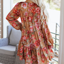  Maddie Ruffle Mini Dress Long Sleeve Top