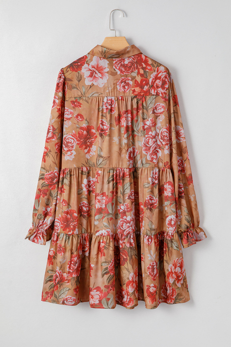 Maddie Ruffle Mini Dress Long Sleeve Top