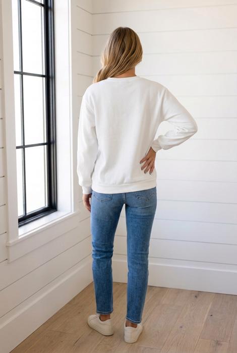 Madelin Sleeve Pullover Sweatshirt Long Sleeve Top